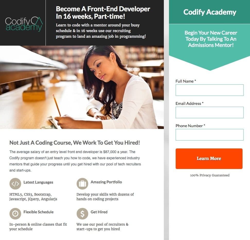 Codify Academy CRO