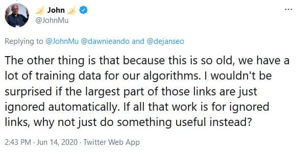 Google ignores guest post links