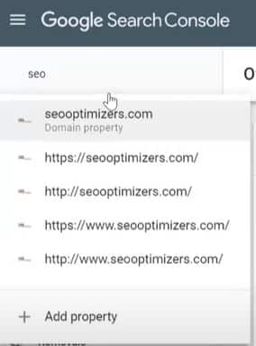 Google Search Console Domains