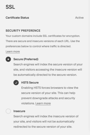 Squarespace SSL Installation