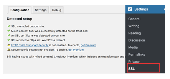 Wordpress SSL Plugin