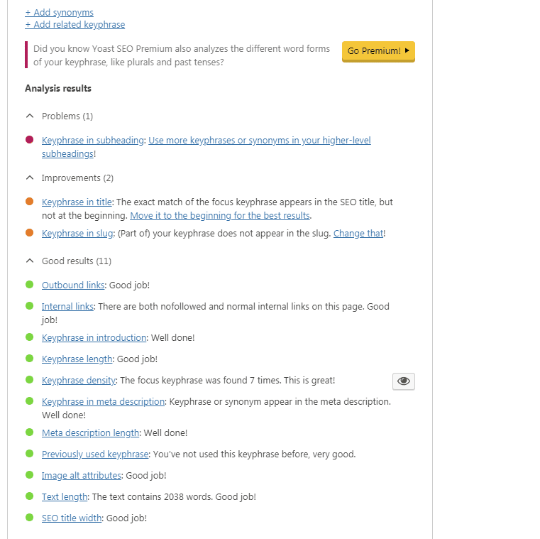 Yoast On Page
